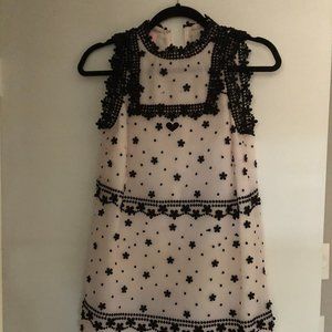 Giamba short pink and black dress size 40